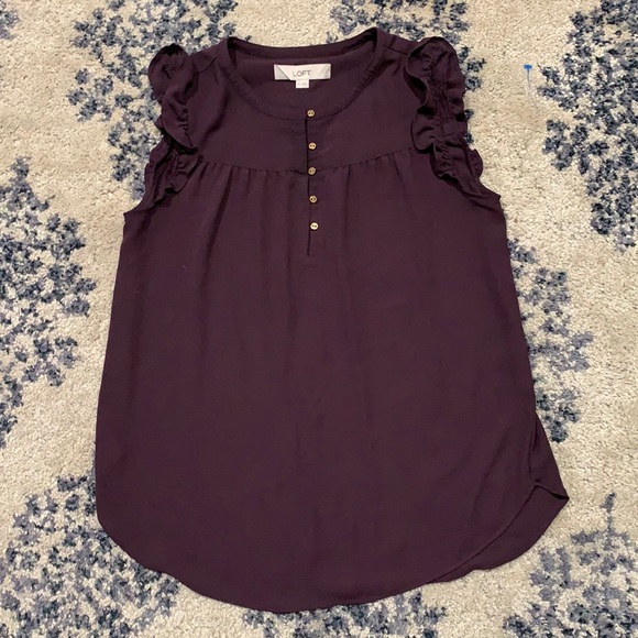 LOFT Tops - Loft XS Purple Blouse